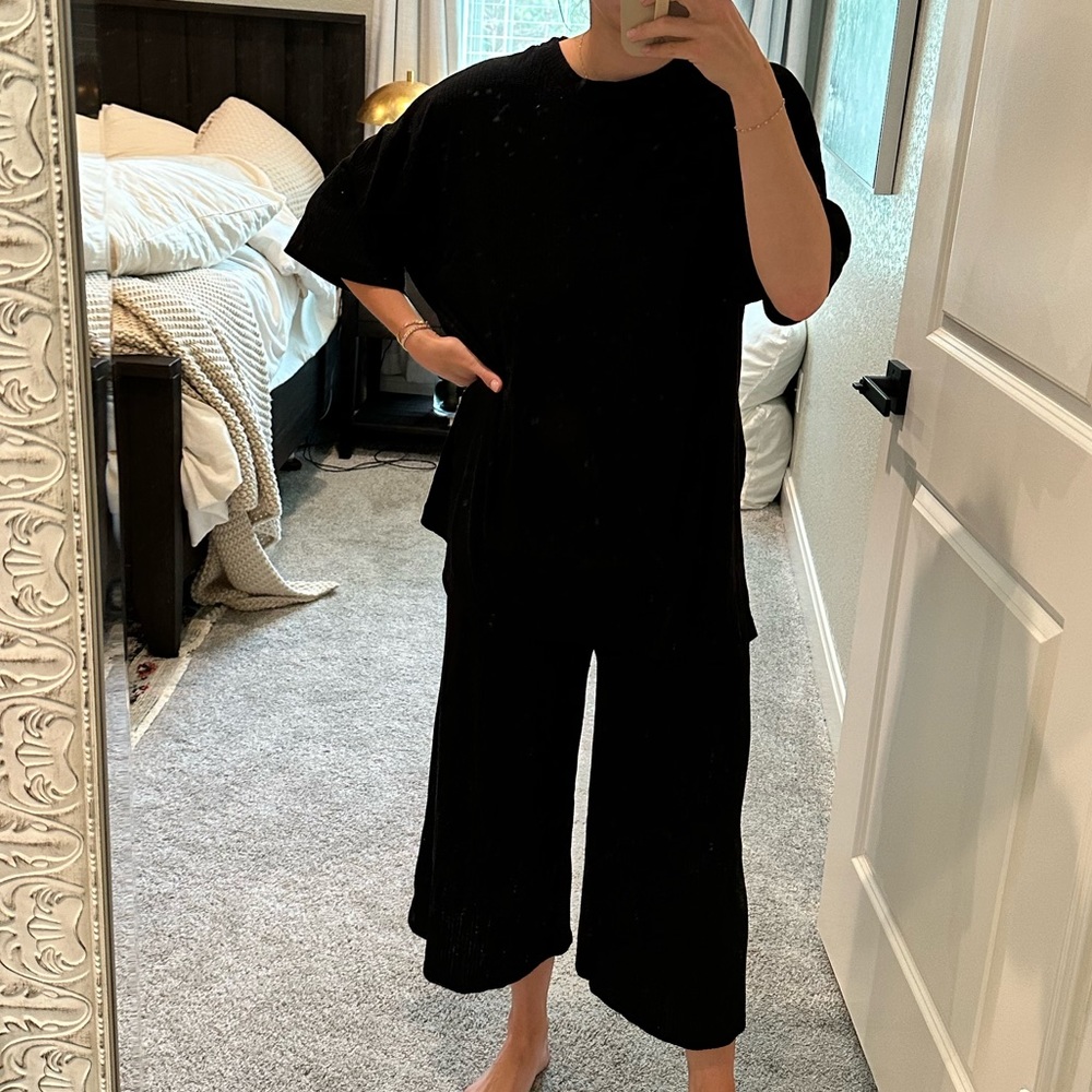 Dressed in Lala matching ribbed set